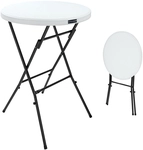DeubaXXL DE Stehtisch klappbar Kunststoff &Oslash;72cm Wei&szlig; 101585