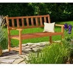 Gartenbank Kensington Akazienholz 120x90x50-58cm