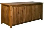 Gartenbox Akazienholz 115x50x59cm mit Innenplane wetterfest 205L