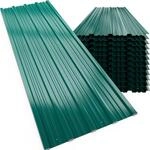 DeubaXXL DE Trapezblech 12er-Set Gr&uuml;n 129x46cm gelocht 101918