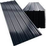 DeubaXXL DE Trapezblech 12er-Set Grau 129x46cm gelocht 104252