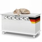 Holztruhe Jersey Wei&szlig; 80x40x48cm