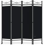 DeubaXXL DE Paravent Lucca Schwarz 180x163cm 101163