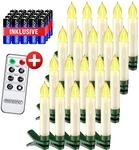 DeubaXXL DE monzana&reg; Kabellose Weihnachtsbaumkerzen LED 20er-Set Warmwei&szlig; mit