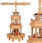 DeubaXXL DE Casaria&reg; Weihnachtspyramide Echtholz 35x20x20cm 101367