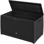 DeubaXXL DE Gartenbox Matuba 310L Anthrazit Flechtoptik wasserdicht 104256