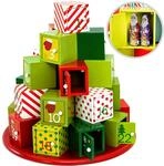 DeubaXXL DE Adventskalender Geschenkpyramide Holz rund 101768