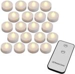 DeubaXXL DE LED Teelichter 20er-Set Warmwei&szlig; Fernbedienung 993216