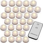 DeubaXXL DE LED Teelichter 30er-Set Warmwei&szlig; mit Fernbedienung 993217