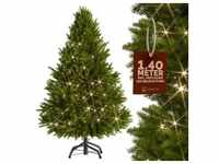 Künstlicher Weihnachtsbaum 140cm mit Lichterkette
