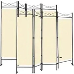 Paravent Lucca 2er-Set Creme 180x163cm