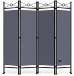DeubaXXL DE Paravent Lucca Anthrazit 180x163cm 108188
