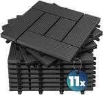DeubaXXL DE Casaria&reg; WPC Fliesen 11er-Set Mosaik - 30x30cm 994370