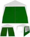 DeubaXXL DE Seitenwand Faltpavillon Capri 2er-Set Gr&uuml;n 3x3m 101275