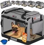 DeubaXXL DE Hundebox faltbar M 60x42x44cm Grau 105973