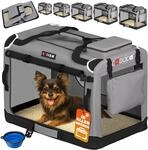 DeubaXXL DE Hundebox faltbar S 50x34x36cm Grau 105972
