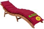 DeubaXXL DE Auflage Sonnenliege Rot 183x56x7cm 101897