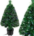 DeubaXXL DE K&uuml;nstlicher Weihnachtsbaum 66cm mit Glasfaserbeleuchtung in 9 Farben