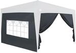 DeubaXXL DE Seitenw&auml;nde Faltpavillon 2er-Set Anthrazit 3x2m 107097