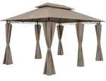 Pavillon Topas Taupe 3x4m UV-Schutz 50+