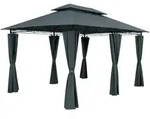 Pavillon Topas Anthrazit 3x4m UV-Schutz 50+