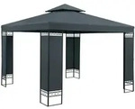 Pavillon Lorca Anthrazit 3x3m UV-Schutz 50+