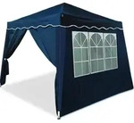 Faltpavillon Capri Blau 3x3m inkl 4 Seitenw&auml;nden UV-Schutz 50+
