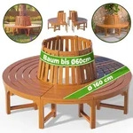 Baumbank &Oslash;160cm Eukalyptusholz FSC&reg; zertifiziert