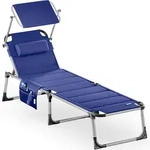 Gartenliege Bari Blau 210x60x81cm