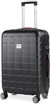 DeubaXXL DE Hartschalenkoffer L Rollen 360&ordm; Reisekoffer 80L Schwarz ABS 107194
