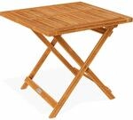 DeubaXXL DE Gartentisch Akazienholz 70x70x73cm klappbar 105897
