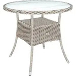 Polyrattan Tisch Creme &Oslash;80cm
