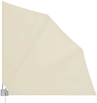 DeubaXXL DE Balkonf&auml;cher 2er-Set Beige 140x140cm klappbar 992115