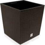 DeubaXXL DE Blumentopf Rato Low 2er-Set Umbra 32x32x33cm 993438
