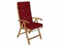 DeubaXXL DE Stuhlauflage 6er-Set Rot für Hochlehner Vanamo 100977
