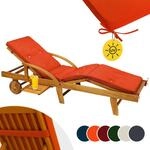DeubaXXL DE Auflage Sunlounger Orange 195x55x5cm 101152