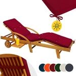 DeubaXXL DE Auflage Sunlounger Rot 195x55x5cm 101081