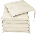 DeubaXXL DE Sitzkissen 6er-Set Boston Creme 43x39x5cm 101951