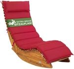 DeubaXXL DE Auflage Saunaliege Rot 177x58x7cm 108039