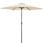DeubaXXL DE Sonnenschirm Beige Alu &Oslash;300cm UV-Schutz 80+ 104066