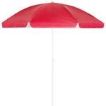 DeubaXXL DE Sonnenschirm Crete Rot 200cm UV-Schutz 50+ Neigefunktion 106847
