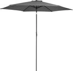 DeubaXXL DE Sonnenschirm Anthrazit Alu &Oslash;300cm UV-Schutz 80+ 108773