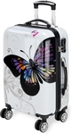 DeubaXXL DE Hartschalenkoffer Rollen 360&ordm; Reisekoffer Butterfly Polycarbonat...