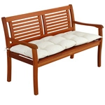 DeubaXXL DE Bankauflage Creme 110x50x8cm 108022