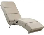 Relaxliege London Sand mit Massage- & Heizfunktion