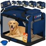 DeubaXXL DE Hundebox faltbar XXXL 101x70x70cm Blau 109445
