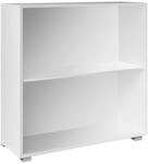 DeubaXXL DE B&uuml;cherregal Vela Wei&szlig; 2 F&auml;cher 106612