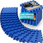DeubaXXL DE Bodenschutz-/Puzzlematten 16-tlg Blau 180x180x1cm 991614