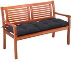 DeubaXXL DE Bankauflage Anthrazit 110x50x8cm 108024