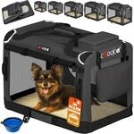 DeubaXXL DE Hundebox faltbar S 50x34x36cm Anthrazit 109432